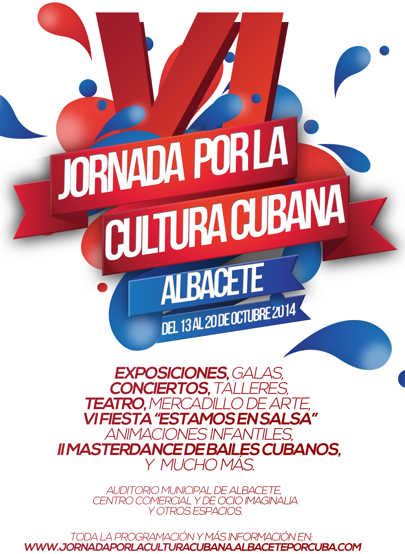 Cartel VI Jornada Cultura Cubana Albacete